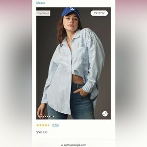 anthropologie button down shirt